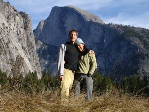 Tom and Theresa below Half Dome Tom and Theresa below Half Dome